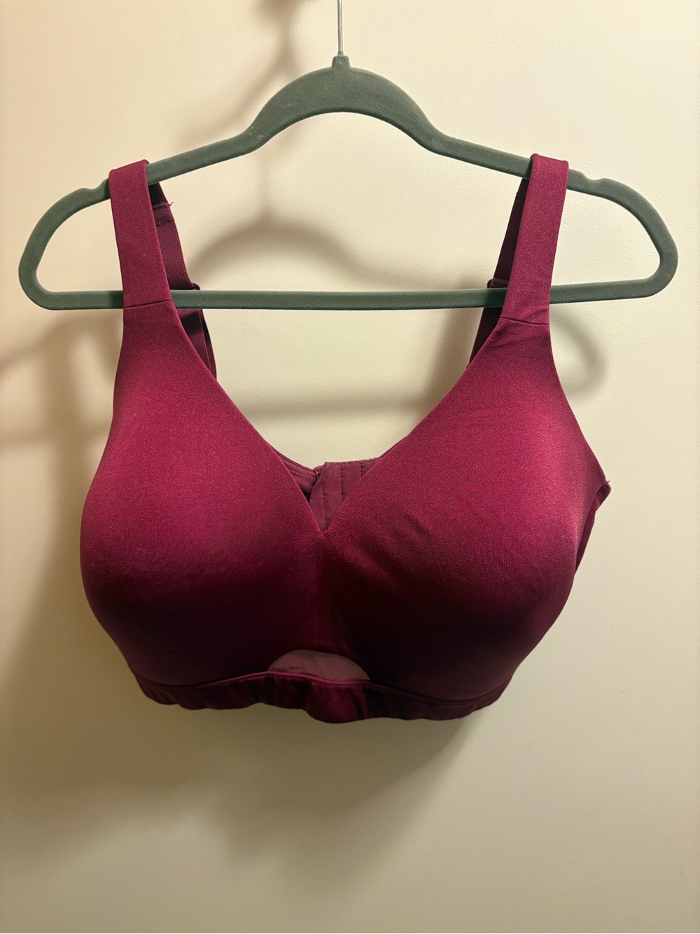 Cacique Comfort Bliss Lightly Lined Wireless Bra, Wine, Size 40F